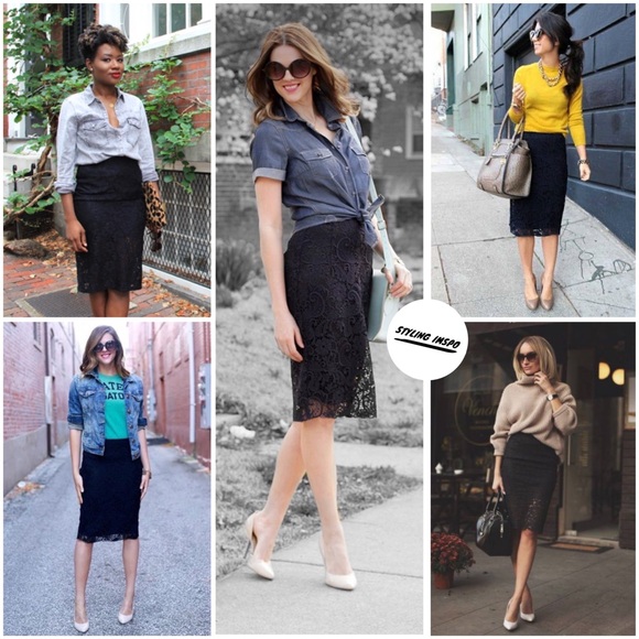 Covington Lace Pencil Skirt - Picture 2 of 10